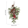 thumbnail image 2 of Botín De Lágrima De Navidad Artificial, Cono De Pino Mixto Y Bayas Para Puerta Delantera, Pared, Ventana, Decoración De Vacaciones, Adornos Colgantes Scienceny  HA038837-00, 2 of 6