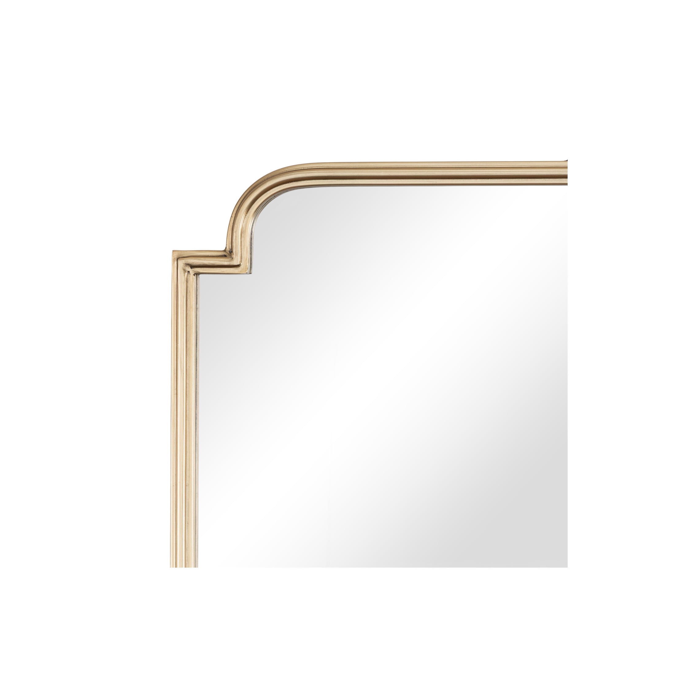 DecMode 35" x 34" Gold Wall Mirror with Thin Frame
