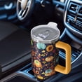thumbnail image 4 of 40oz Fall Theme Tumbler with Spill Proof Lid Straw Handle 40 oz Fall Tumbler Double Wall Insulated Travel Coffee Cup Fall Gifts Travel Tumbler Must Have, 4 of 5