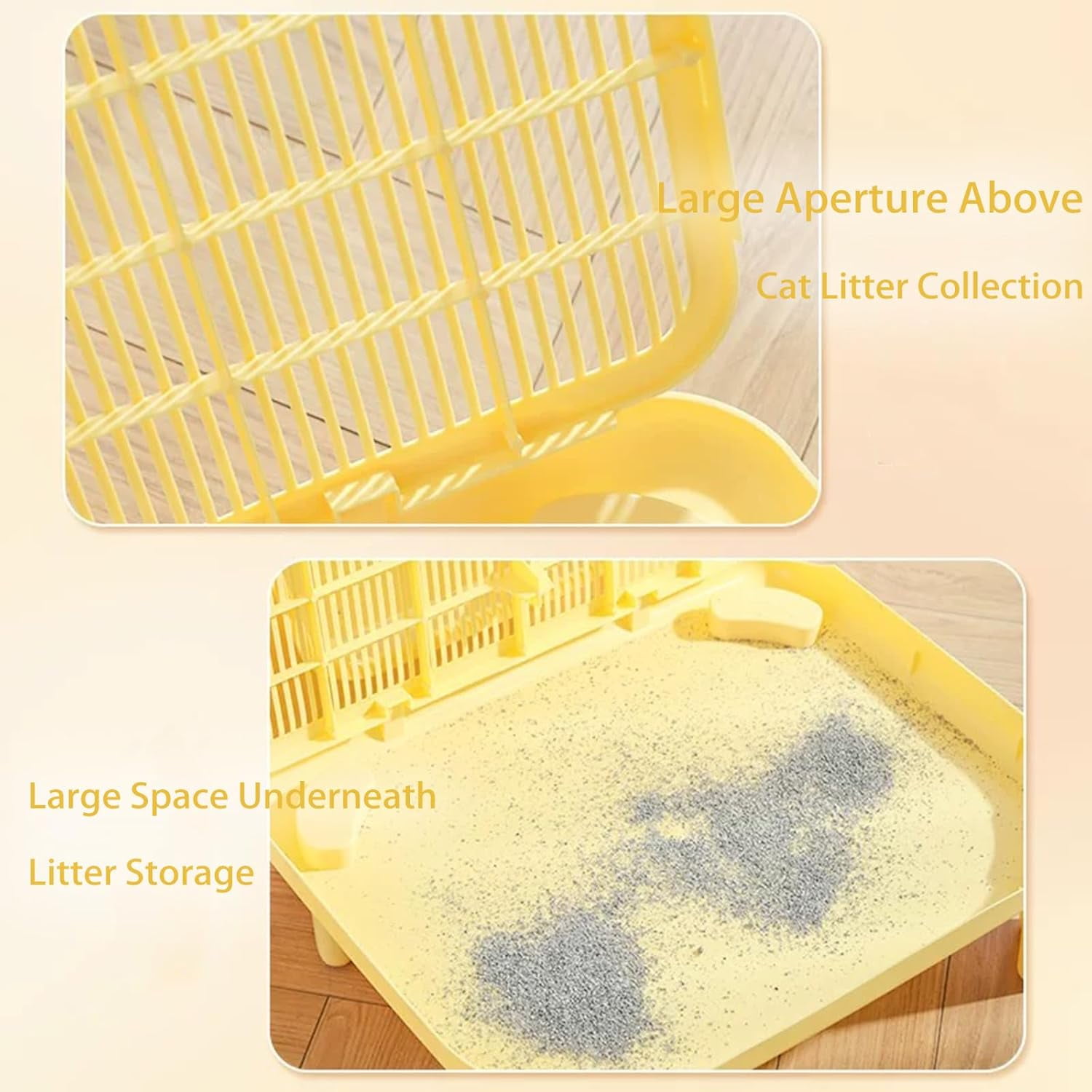 ShadeMart White 20" X 16" X 6" Cat Litter Mat, Waterproof & Non-Slip, Urine-Proof & Washable Trapping Mat