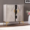 thumbnail image 3 of HomeRoots 401698 Graywash Textured Geo Contemporary Accent Cabinet, 3 of 3