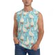 thumbnail image 1 of Fotbe White Geese and Flower Men's Camiseta sin Mangas Estampada para Hombres, Playera Casual para Gimnasio, Entrenamiento, Playa-3X-Large, 1 of 7