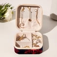 thumbnail image 6 of Christmas Snowflakes Travel Portable Square Jewelry Display and Decorative Box with Bracelet Holder - Ideal for Rings, Earrings, Necklaces, Bracelets, and More - Suitable for Girls and Women, 6 of 6