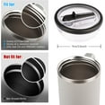 thumbnail image 5 of 40 oz Tumbler Flip Straw Lid Compatible with Stanley Cup 40oz Tumbler Tumbler Cover Compatible with Stanley Cup Quencher (Black, 1 Pack), 5 of 13