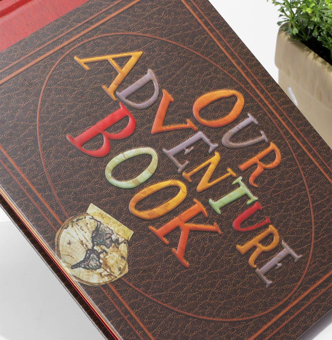 Adventure Book Travel Diary & Scrapbook - Retro-Style Photo Album, Vintage Guestbook for DIY Memories, Anniversary, Wedding, Baby, Travel, or Valentine's Day Gift