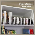 thumbnail image 6 of 4 Pack Clear Zipper Pouches, Hard Shell Travel Toiletry and Cosmetic Organizer Bags, Clear Diaper and Toy Storage Pouches, 1 Medium and 3 Small, 6 of 6