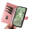 thumbnail image 3 of for Google Pixel 8a Case Wallet for Men Women, Flip Folio Cover with PU Leather Kickstand Credit Card Slots Magnetic Wrist Strap Kickstand Protective Shockproof Phone Case Cover, Rosegold, 3 of 7