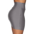 thumbnail image 3 of Kcocoo Fashion Women Stretch Tight Sexy Skirt Solid High Waist Short Slim Mini Skirts Polyester Gray M, 3 of 9