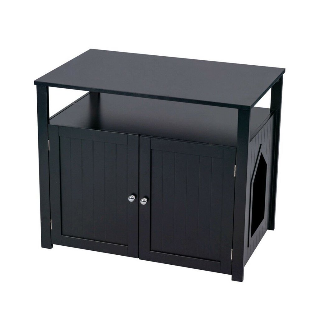 Pet Crate Cat Washroom Hidden Cat Litter Box Enclosure Furniture Large