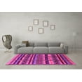 thumbnail image 3 of Ahgly Company Indoor Rectangle Oriental Pink Industrial Area Rugs, 2' x 3', 3 of 4