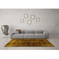 thumbnail image 3 of Ahgly Company Machine Washable Indoor Rectangle Persian Yellow Bohemian Area Rugs, 6' x 9', 3 of 4