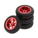 thumbnail image 5 of 4 piezas 1/28 Rc neumáticos neumáticos para Wltoys piezas de repuesto Diy para modelos de vehículos de control remoto rojo Baoblaze Neumáticos de ruedas para automóviles RC, 5 of 8