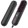 thumbnail image 1 of Cordless Hair Straightener Brush, Portable Negative Ion Hot Hair Brush, 12 Temperature Settings with Auto-Off Safety, 10000 mAh Large Battery & Mini to Carry Out, 1 of 5