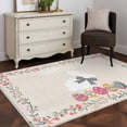 thumbnail image 3 of Area Rugs for Living Room Bedroom, Happy Easter 4'x6' Rug Washable Carpet Runner Indoor Outdoor, Bow Bunny Colorful Eggs Flowers Vines Non Slip Accent Floor Mats Rug for Kitchen, Office, 3 of 8