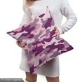 thumbnail image 5 of Ambesonne Abstract Fabric by the Yard Upholstery, Army Camouflage Patterns, 2 Yards, Plum Pale Pink Mauve, 5 of 5