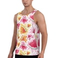 thumbnail image 2 of Logiee Watermelon Print Men's Workout Tank Top,Quick Dry Workout Tank Top,Gym Muscle Tee,Fitness Bodybuilding Sleeveless T Shirt-XX-Large, 2 of 7