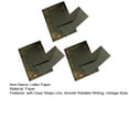 thumbnail image 6 of 3Pcs Kraft Paper Envelopes with Clear Stripe Line Smooth Reliable Writing Vintage Style Invitations Elegant Wedding Stationery Set -Black, 6 of 6
