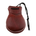 thumbnail image 2 of Exquisita Castañuela Chapaleta de Mano de Madera Pequeña Percusión Marrón Yuyangstore Badajo de castañuelas de madera, 2 of 7