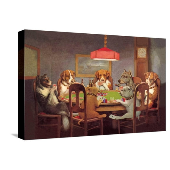 Art.com Friend in Need Stretched Canvas Print Wall Art by Cassius Marcellus Coolidge, 18" x 12"