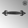 thumbnail image 3 of Renovators Supply Black Wrought Iron Cabinet Handle 4.8 Inch Rustic Ornate Drawer Dresser Door Pull Rust Resistant with Screws, 3 of 9