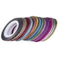 thumbnail image 1 of 52 Rolls Frosted Nail Art Line Sticker Tape Manicure DIY Tool for Women Lady (Mixed Color), 1 of 7