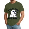 thumbnail image 3 of Halloween Short Sleeve Shirt for Men This is Some Boo Sheet Ghost Funny Retro Halloween Costume T-Shirt, 3 of 4