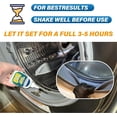 thumbnail image 4 of Home Stain Remover Gel Cleaner Heavy Duty Black Surface Cleaner for Washing Machine Bathroom Grout Shower Bathtub Tile Fridge Rubber Kitchen Sinks 1 Pack, 4 of 4