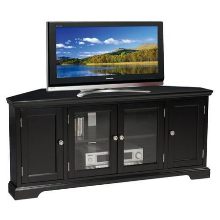 Leick Riley Holliday 56 in. Corner TV Stand - Black 