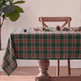 thumbnail image 2 of Sm:)e Green Royal Stewart Tartan Plaid Tablecloth, Rectangle 55x84 Inch, Machine Washable Classic Check Table Cover for Christmas Dinner/Party Decoration/Holiday, 2 of 7