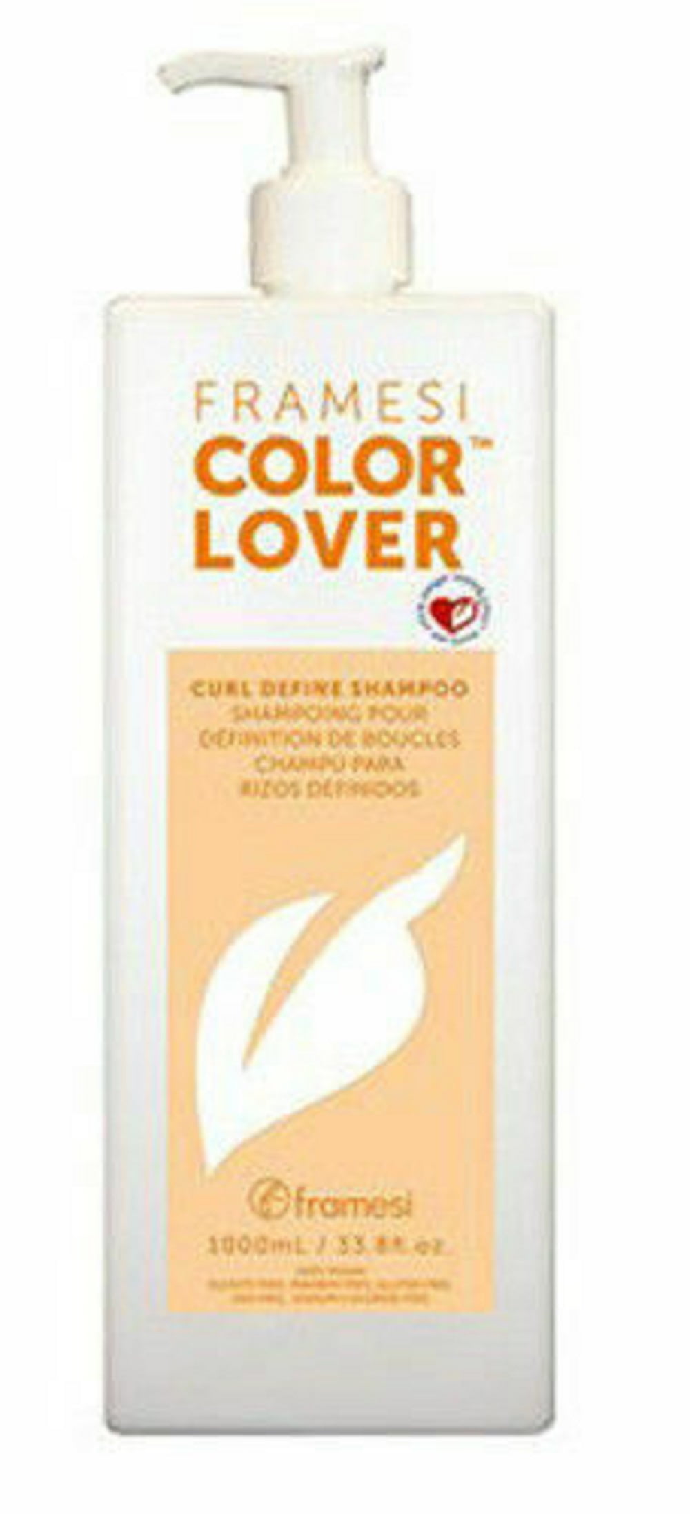 FRAMESI Curl Define COLOR LOVER Shampoo 33.8 oz 1000 ml with pump