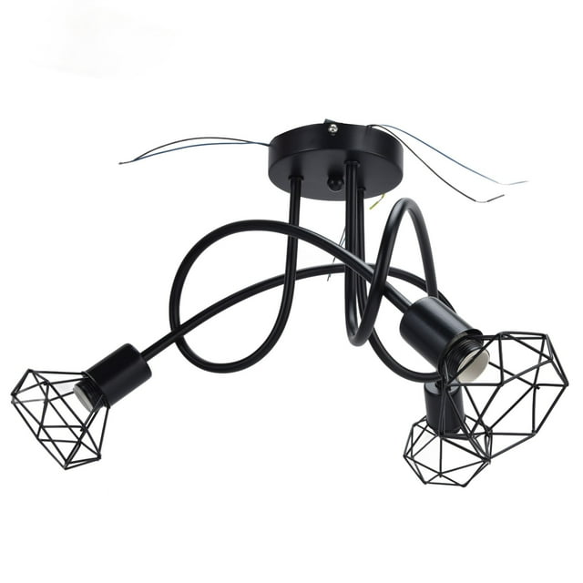 Lámpara De Techo, Lámpara De Araña De Hierro Hueco, Soporte Para Lámpara Colgante De 3 Cabezales, Fácil De Instalar Para Dormitorio, Oficina, Comedor