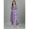 thumbnail image 5 of Trendmalls Women's Regular Wear Cotton Slub Fabric Bandhani Printed Kurta Pant with Dupatta Set, 5 of 9