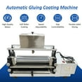 thumbnail image 2 of Automatic Double-Sided Gluing Machine 15.35" Soft Roller Glue Coating Machine for Paper Leather Craft 110V, 2 of 12