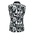 thumbnail image 2 of Monterey Club Women's Abstract Print Sleeveless Golf Polo Shirt #2403, 2 of 3