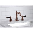 thumbnail image 2 of Kingston Brass FSC197AKLAC Duchess Widespread Bathroom Faucet with Brass Pop-Up, Antique Copper, 2 of 8
