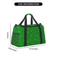 thumbnail image 3 of Kdxio Green Glitter Travel Duffel Bag Gym Bag Weekender Travel Bag Gym Bag for Women &Men Airplane Travel Essentials for Flying, 3 of 7