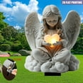 thumbnail image 5 of Todaioua Eternal Embrace Angel Garden Stake, 2D Flat Acrylic Decorative Angel Garden Stakes Decor Outdoor Guardian Fairy Garden Stakes for Cemetery Heavenly Memorial Gifts for Christians (11.5 Inch), 5 of 8