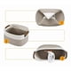 thumbnail image 5 of Juego de 3 Cestas de Almacenamiento Tejidas con Cuerda de Algodón en Forma de Cubo, Ideales para Organizar Estanterías y Armarios - Decorativas y con Asas de Cuero Desmontables (3 Pcs), 5 of 6
