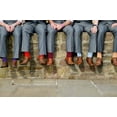 thumbnail image 7 of Feraricci Solid Color Polyester Socks for Men, Casual and Formal Attire Mid Rise Men’s Crew Socks - Purple, 7 of 7