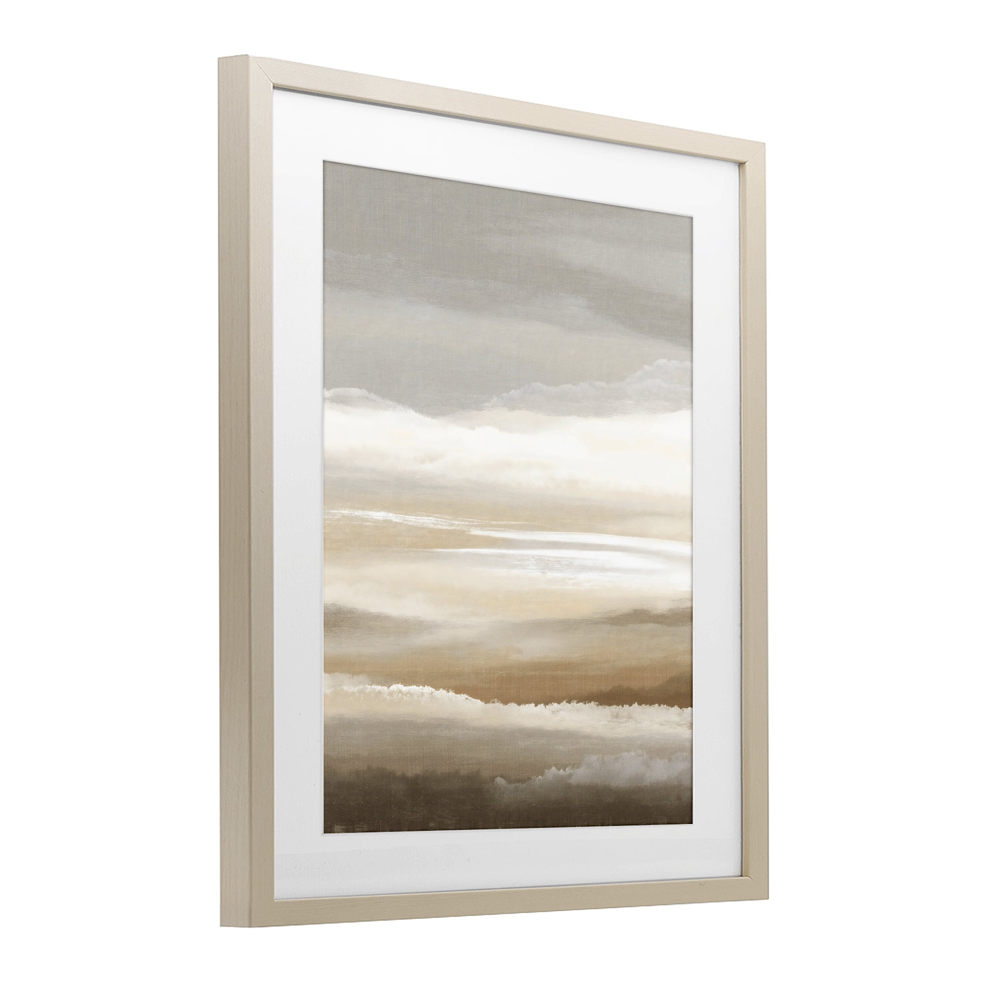 Stupell Industries The Horizon Serene Cloud Layers Birch Framed Print Under Glass, design by Ink Drop Loft