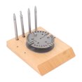 thumbnail image 2 of Watch Balance Wheel Stand, Wooden Base Safe Stable Firm Watch Balance Wheel Holder Pin Punch For Watchmaker For Watch Repair Shop ANGGREK AH2615, 2 of 8