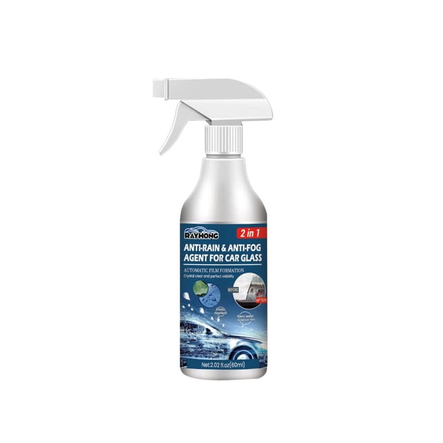 Automotive Anti-Fogging Windshield Coating Spray, 60ml Rainproof Solution for Clear Visibility in Humid and Cold Conditions