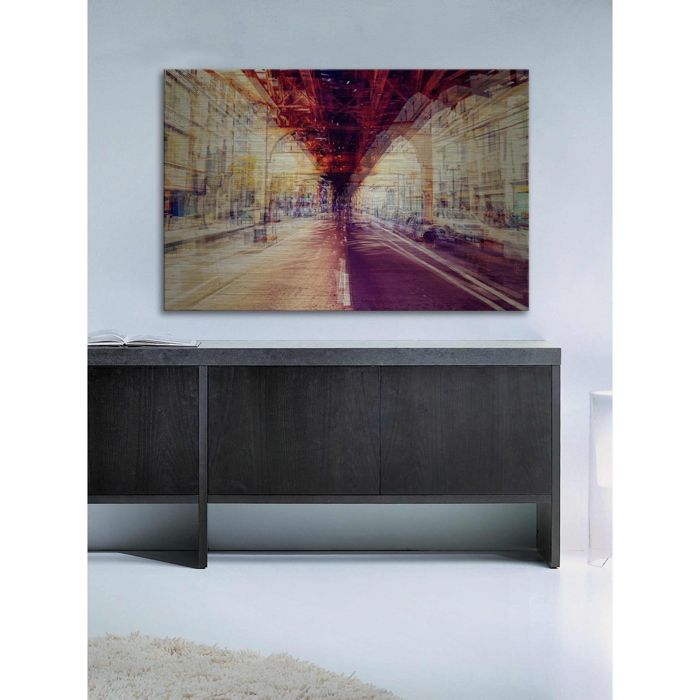 "Over My Head" Painting Print on Brushed Aluminum