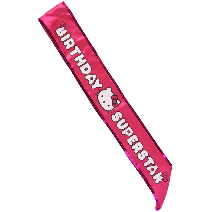 Hello Kitty Birthday Girl Sash, Party Supplies