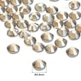 thumbnail image 2 of Uxcell Hotfix Rhinestones Flatback Crystal Glass Gems for Craft Clothes DIY Decoration Gold Champagne 4.8mm, 2 of 5