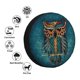 thumbnail image 4 of Fotbe Owl In Blue Funda de Llanta de Repuesto con Estampado, Engrosada, Ajuste Universal para Jeep, Remolque, RV, SUV, Camión-14 inch, 4 of 6