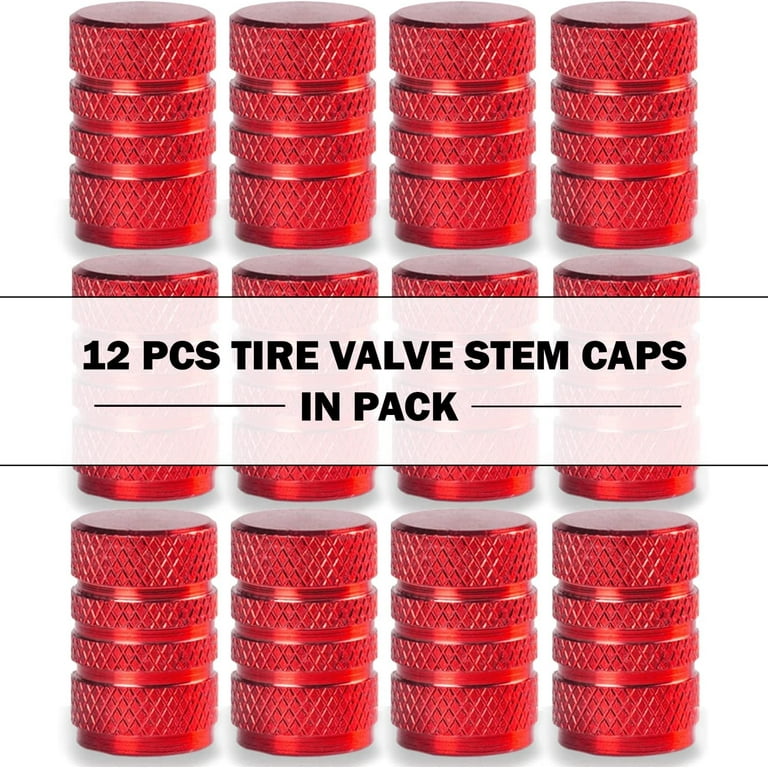 Tire Valve Stem Caps 4 Pack - Wheel Valve Stem Covers, Aluminum