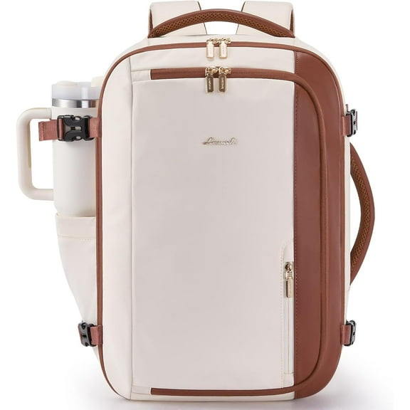 LOVEVOOK 40L Travel Backpack for Women,Personal Item Size Travel Bag with 3 Packing Cubes and 2 Laptop Compartment for Travel Essentials,Carry on Luggage 18x14x8 Airline Approved