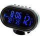thumbnail image 1 of Termómetro digital para coche, reloj electrónico para vehículos automáticos, voltímetro de doble temperatura., 1 of 4