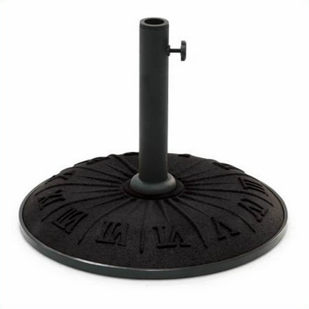 International Caravan Roman Resin Patio Umbrella Base Black Walmart Canada